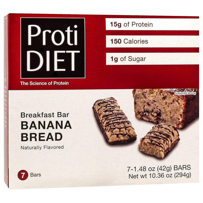 Proti Diet Banana Bread Breakfast Bar