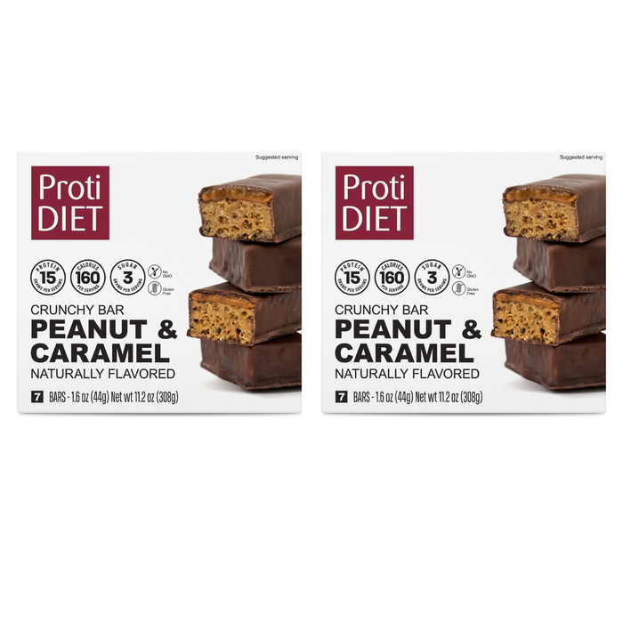 Proti Diet Peanut Butter & Smooth Caramel Crisp Bar