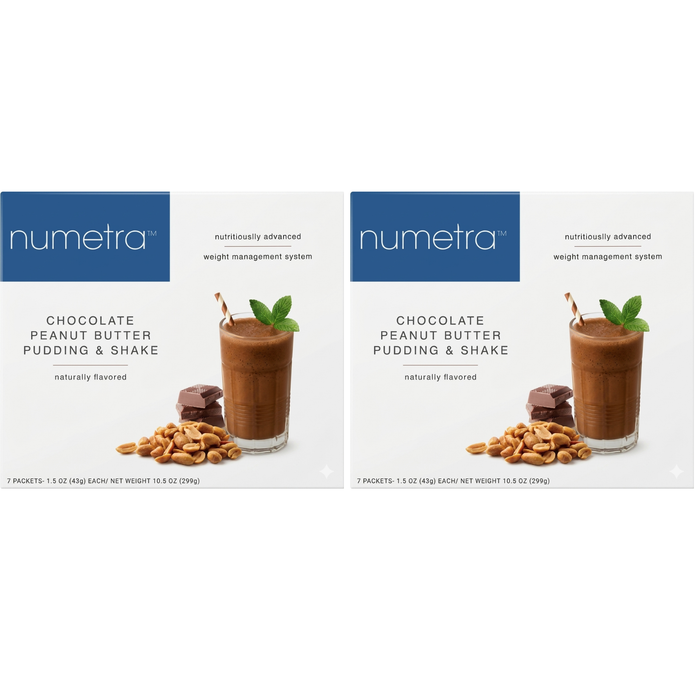 Numetra - Chocolate Peanut Butter Pudding Shake - 1 Box