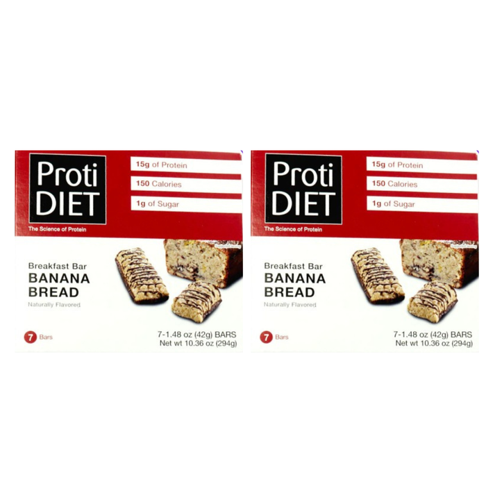 Proti Diet Banana Bread Breakfast Bar