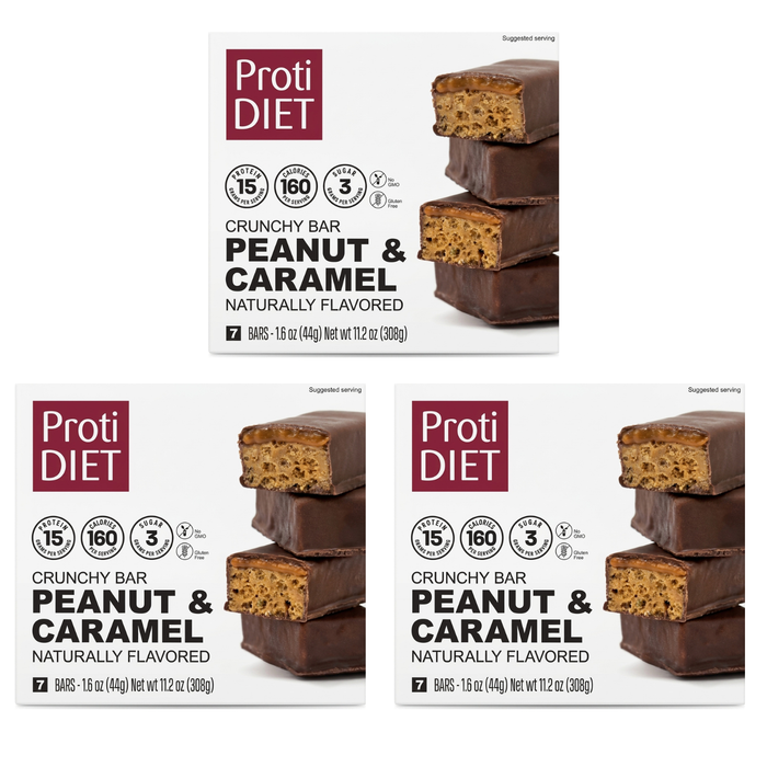 Proti Diet Peanut Butter & Smooth Caramel Crisp Bar