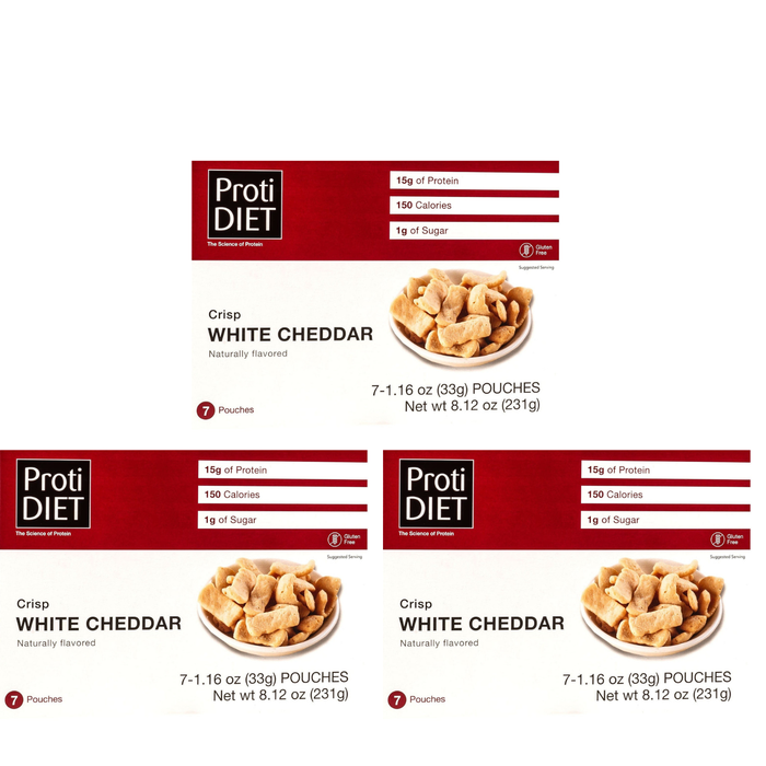 Proti Diet White Cheddar Crisps