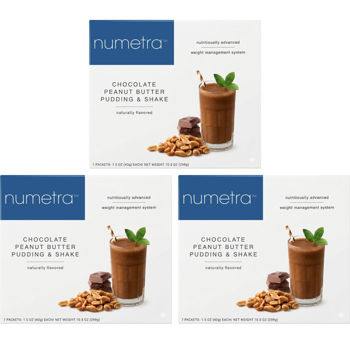Numetra - Chocolate Peanut Butter Pudding Shake - 1 Box