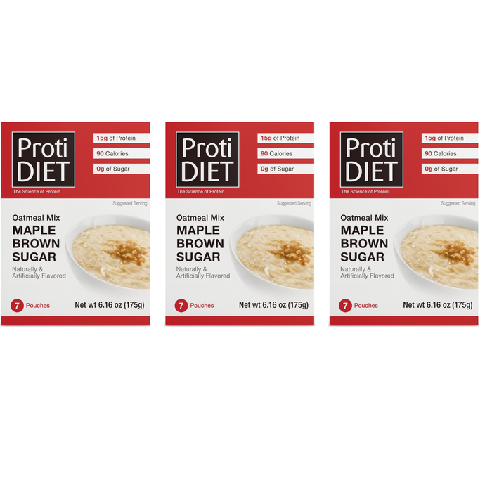Proti Diet Maple Brown Sugar Oatmeal Box