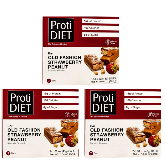 Proti Diet Old Fashion Strawberry & Peanut Bar