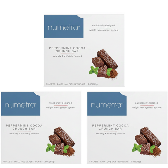 Numetra Peppermint Cocoa Crunch Bars - 1 Box