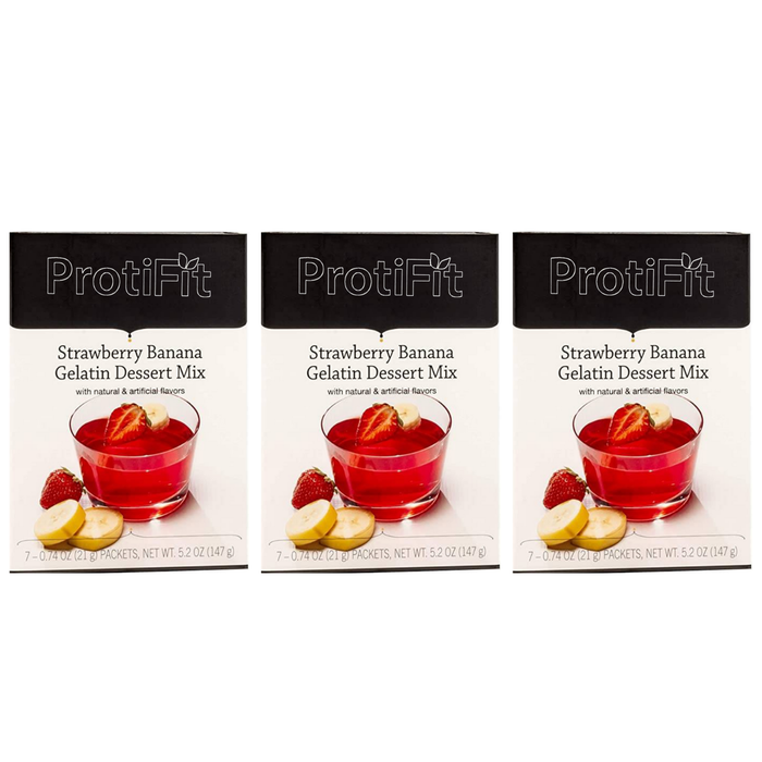 Proti Fit Strawberry Banana Gelatin Dessert Mix