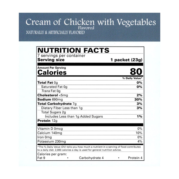 DPTG Cream Of Chicken Soup With Vegetables
