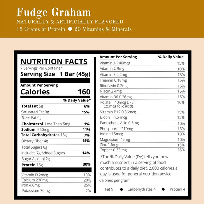 DPTG Crisp and Crunch Fudge Graham Bar