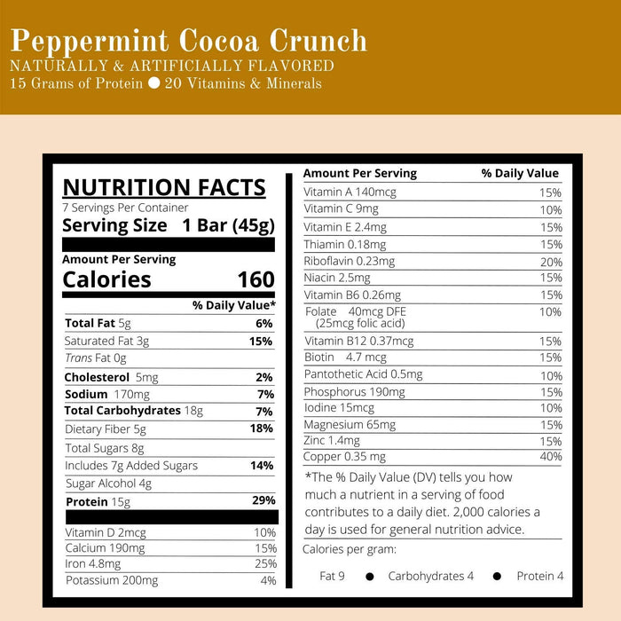 DPTG Crisp and Crunch Peppermint Cocoa Crunch Bar