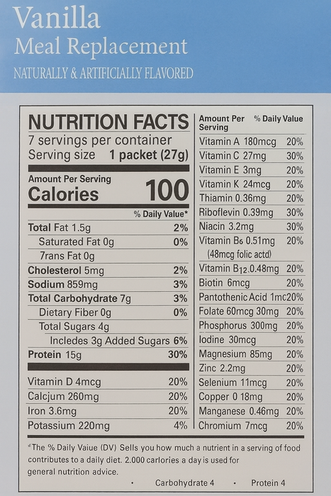 DPTG ASPARTAME FREE Vanilla Pudding-Shake