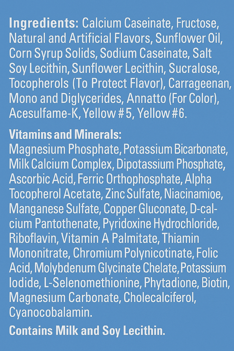 DPTG ASPARTAME FREE Vanilla Pudding-Shake