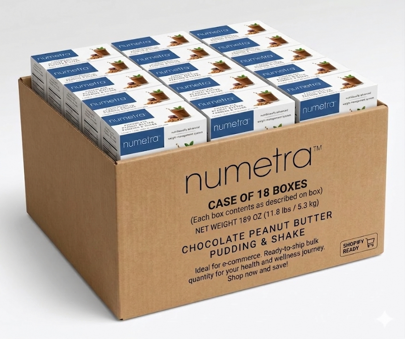 Numetra - Chocolate Peanut Butter Pudding Shake - 1 Box