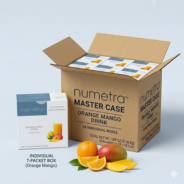 Numetra - Orange Mango Drink - 1 Box