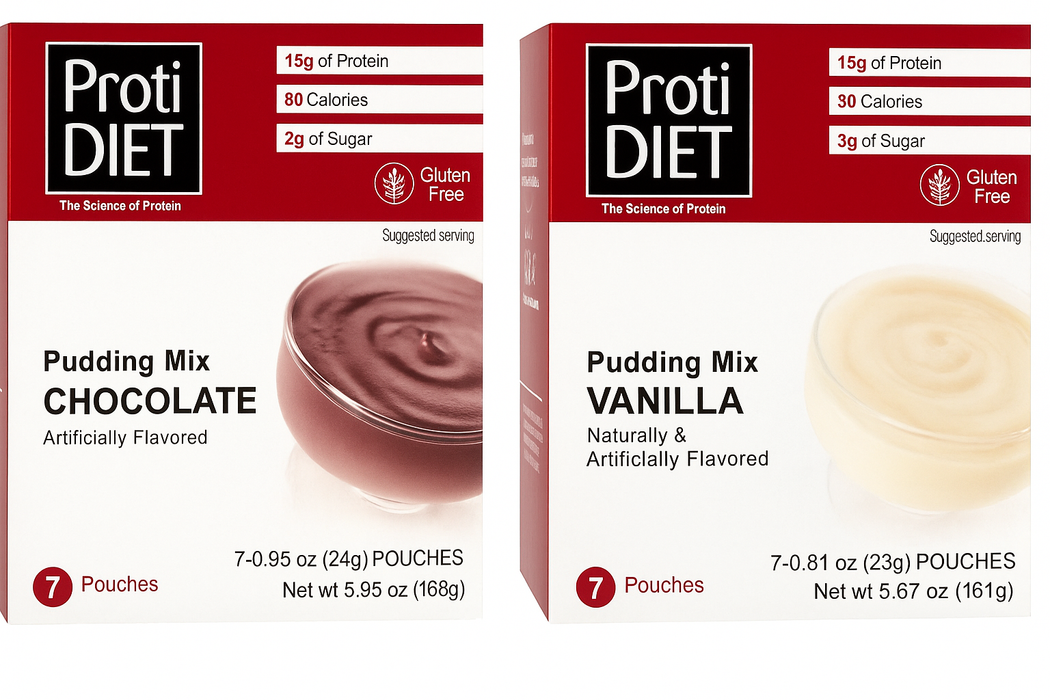 Proti Diet Pudding Bundle : Chocolate and Vanilla (14 Servings)
