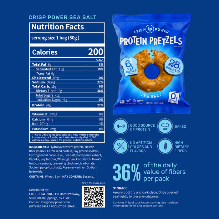 Crisp Power Protein Pretzels
