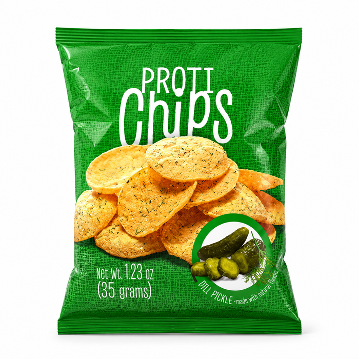 Proti Fit Dill Pickle Chips Single Bag