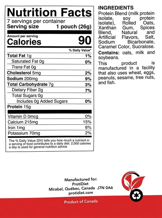 Proti Diet Gingerbread Oatmeal