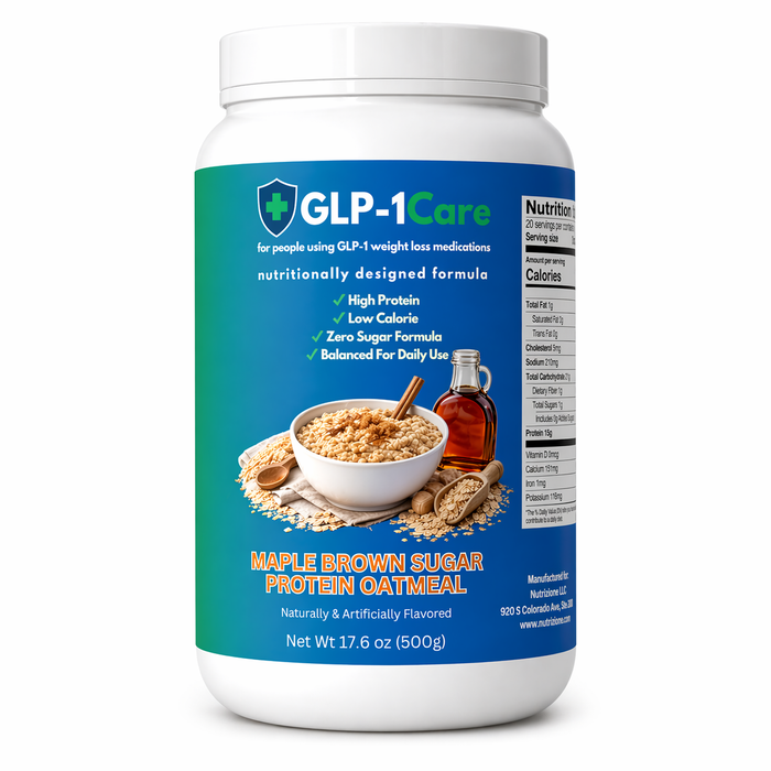 GLP-1Care - Maple Brown Sugar Protein Oatmeal Jar