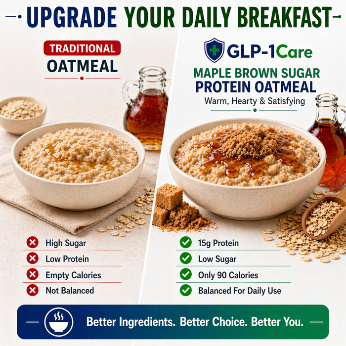 GLP-1Care - Maple Brown Sugar Protein Oatmeal Jar