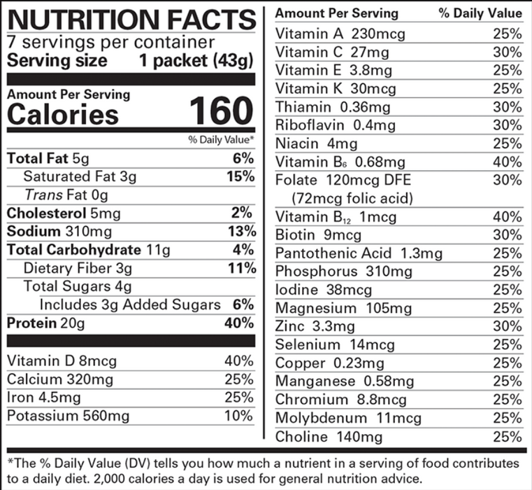 Numetra - Chocolate Peanut Butter Pudding Shake - 1 Box