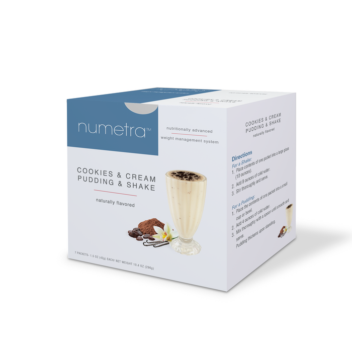 Numetra - Cookies and Cream Pudding Shake - 1 Box