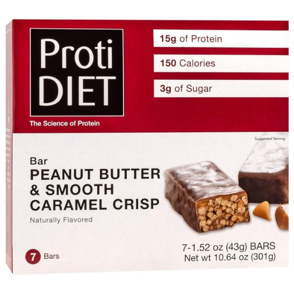 Proti Diet Peanut Butter & Smooth Caramel Crisp Bar