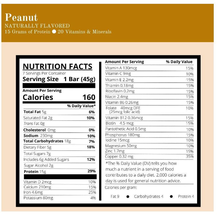 DPTG Crisp and Crunch Peanut Bar