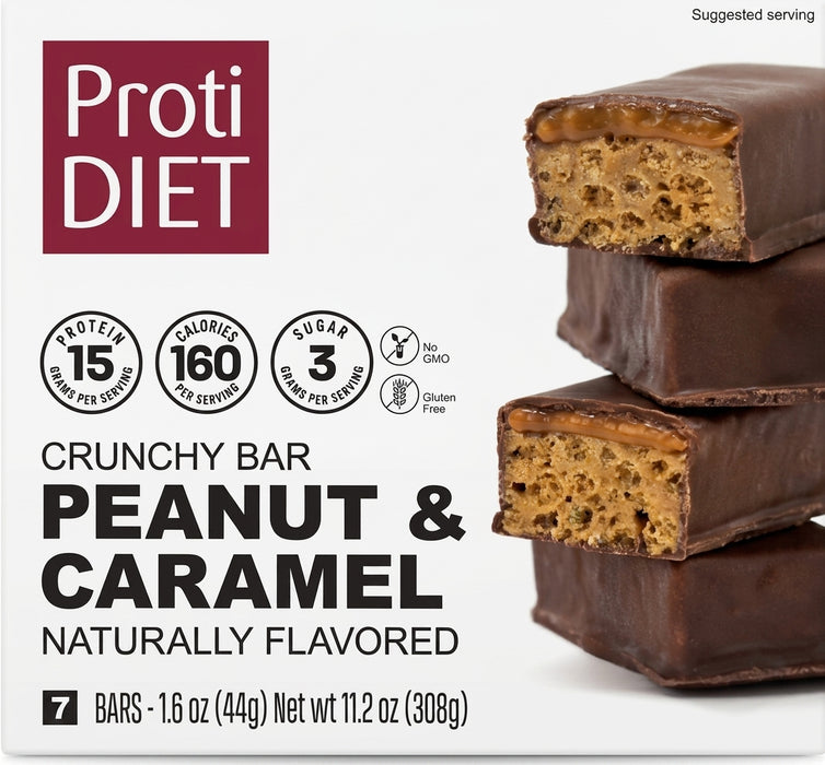 Proti Diet Peanut Butter & Smooth Caramel Crisp Bar
