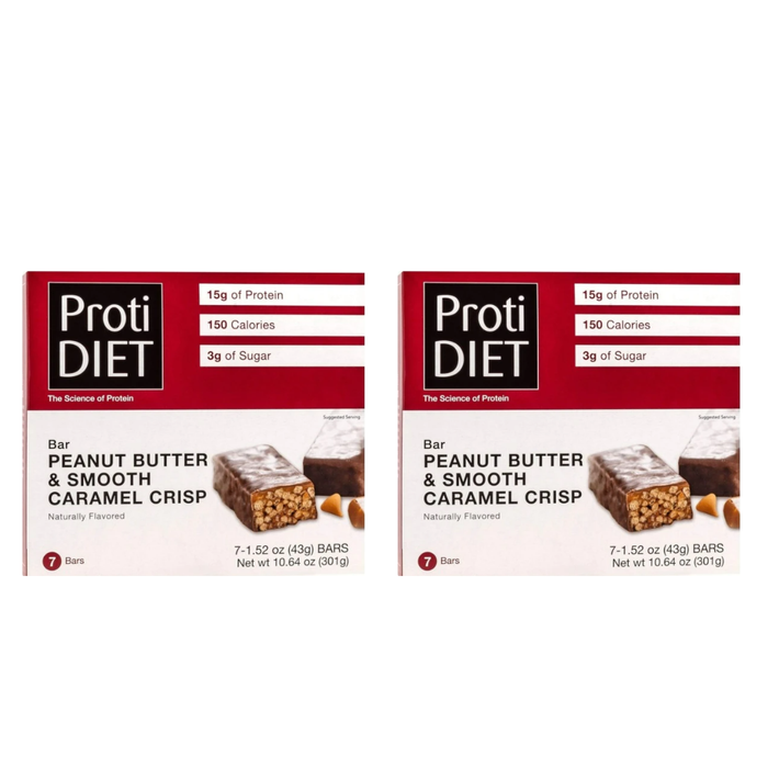 Proti Diet Peanut Butter & Smooth Caramel Crisp Bar