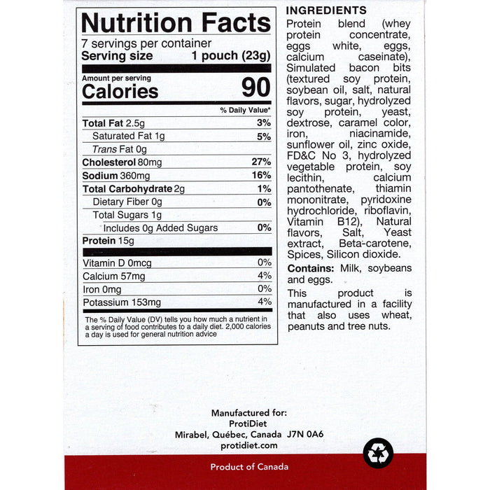 2 Box Pack Proti Diet Bacon Cheese Omelet