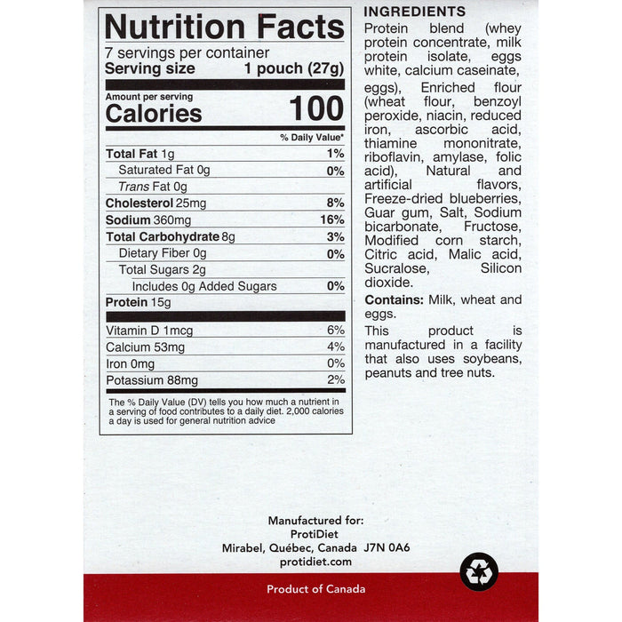 2 Box Pack Proti Diet Blueberry Pancake Mix