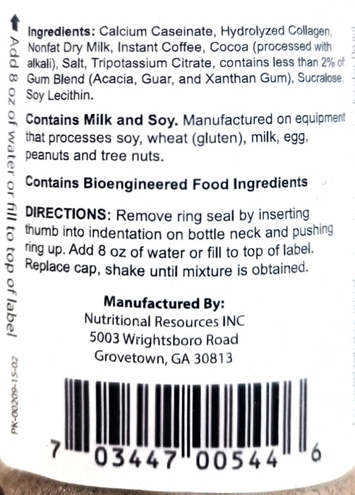 Proticcino Ingredients 