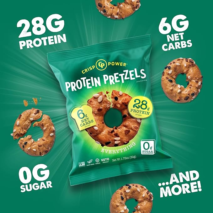 Crisp Power Protein Pretzels