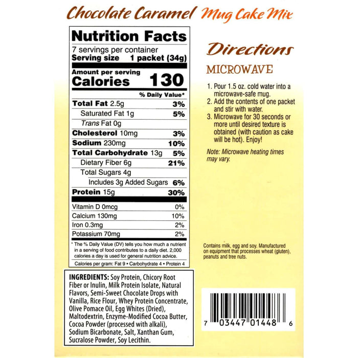 Fit Wise Chocolate Caramel Mug Cake