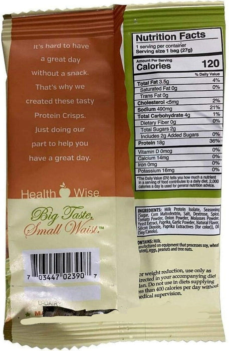 Fit Wise Barbecue Protein Crisp Single Bag