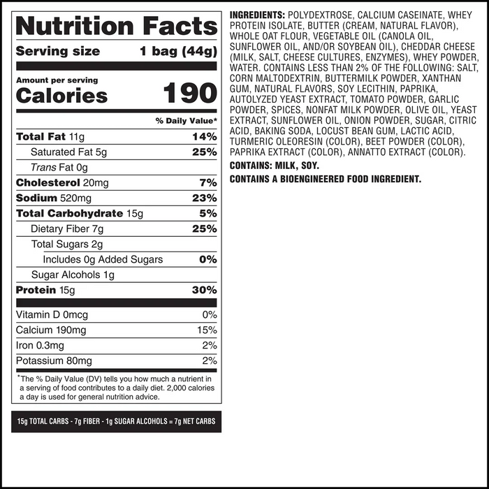 Quest Spicy Cheddar Cheese Crackers - 1 Box