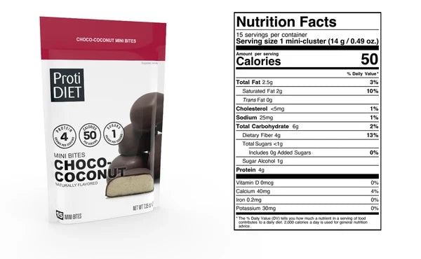 ProtiDiet Choco-Coconut Bar Bites