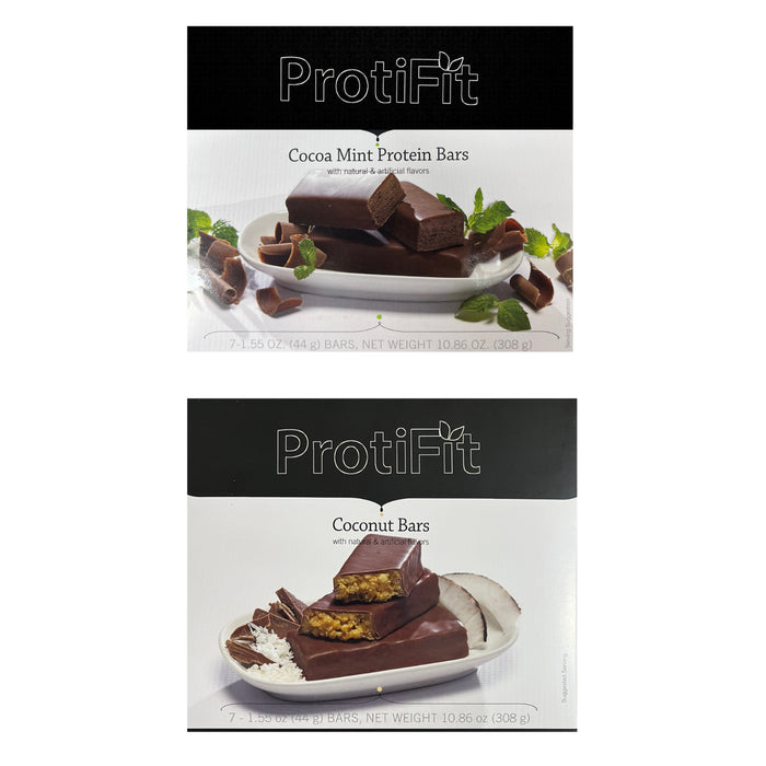 Proti Fit Chocolate Coconut and Cocoa Mint Bar Bundle