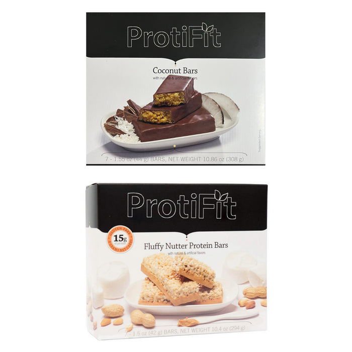 Proti Fit Chocolate Coconut and Fluffy Nutter Bar Bundle