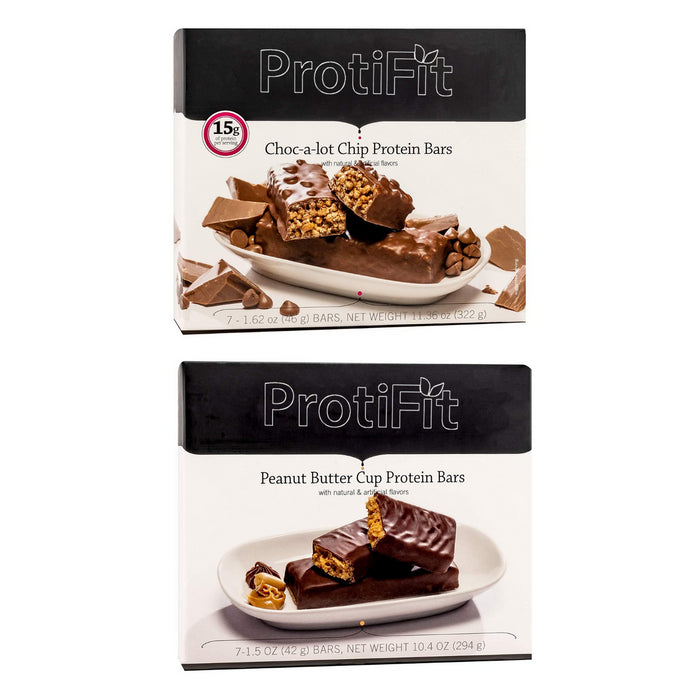 Proti Fit Choc-a-lot-Chip and Peanut Butter Cup Bar Bundle