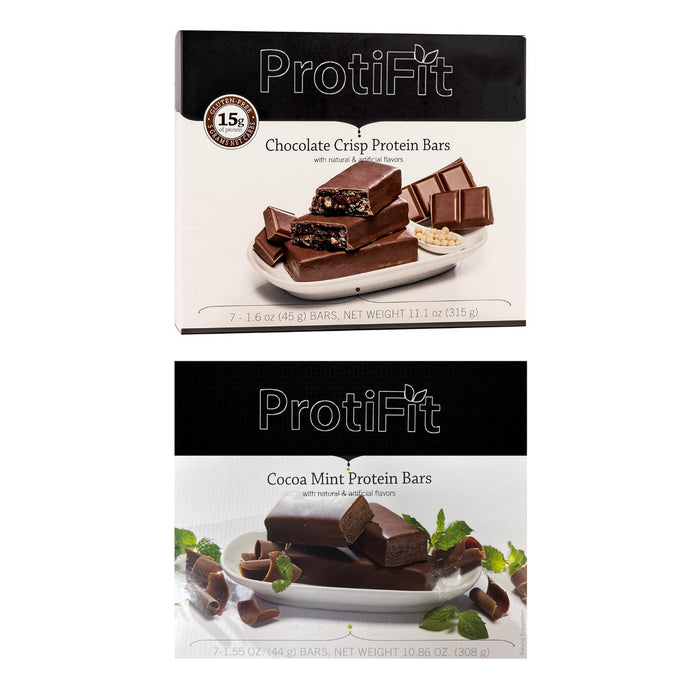 Proti Fit Chocolate Crisp and Cocoa Mint Bar Bundle