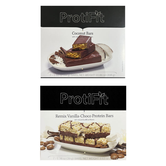 Proti Fit Chocolate Coconut and Remix Vanilla Bar Bundle